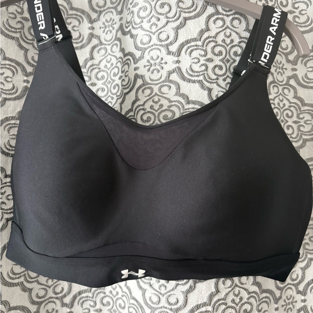 Under Armour Black High-Impact Sports Bra with Branded Straps